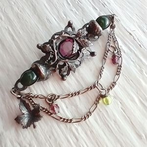 Vintage Pewter Tone Brooch